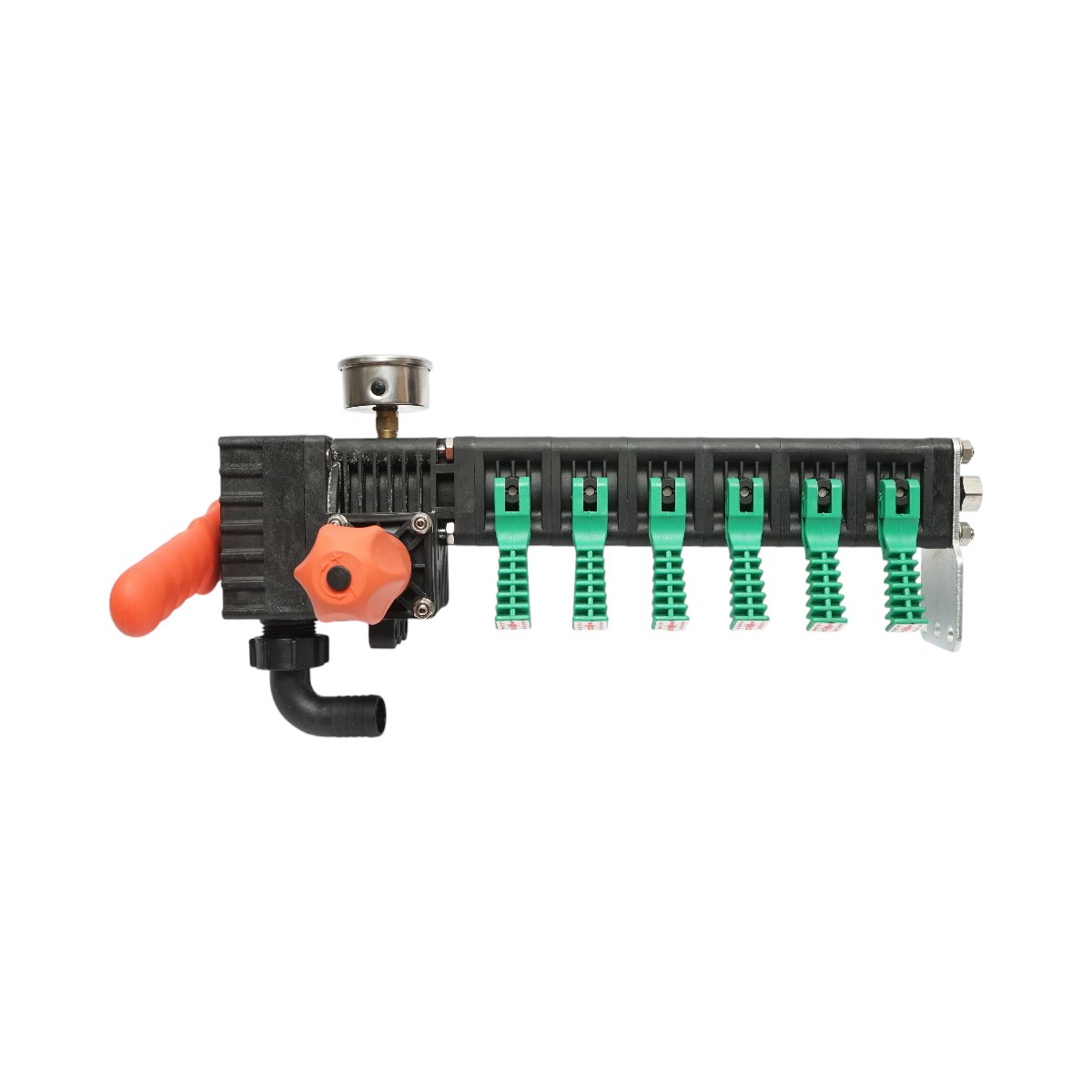 Distribuitor erbicidator cu 6 cai, manometru cu glicerina 25 bar